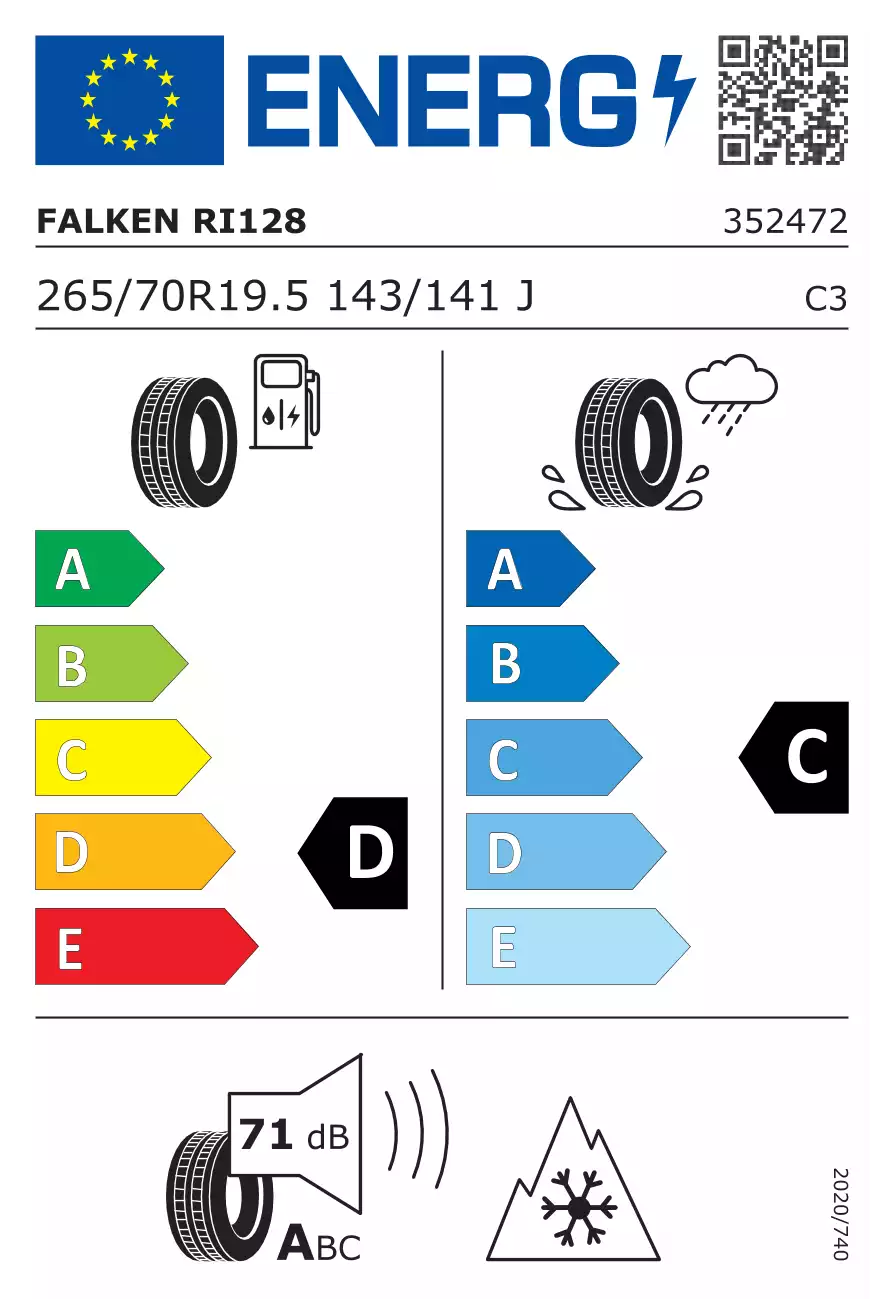 opona-falken-ri-128-o-wymiarach-265/70R19.5-143/141J-eprel-1006384