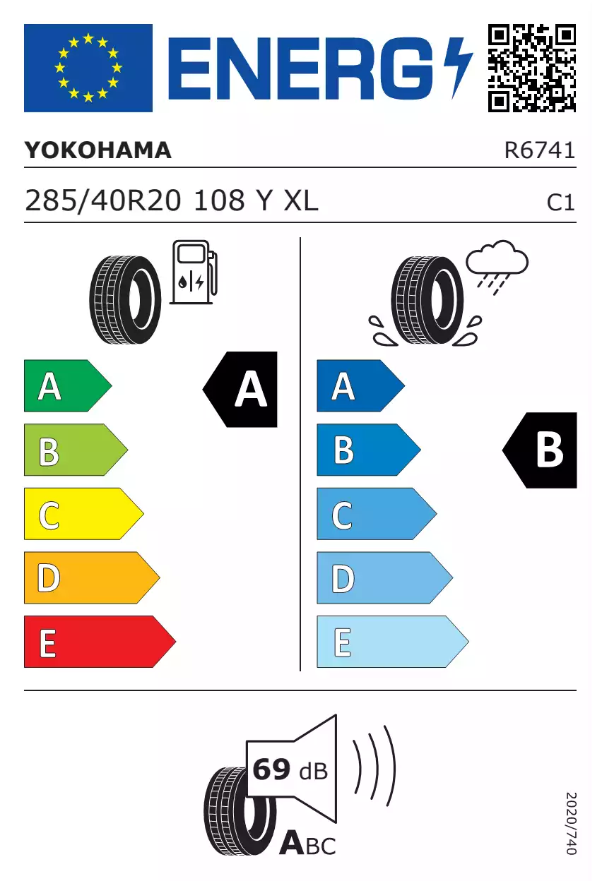 opona-yokohama-advan-sport-v107-o-wymiarach-285/40R20-108Y-eprel-1190676