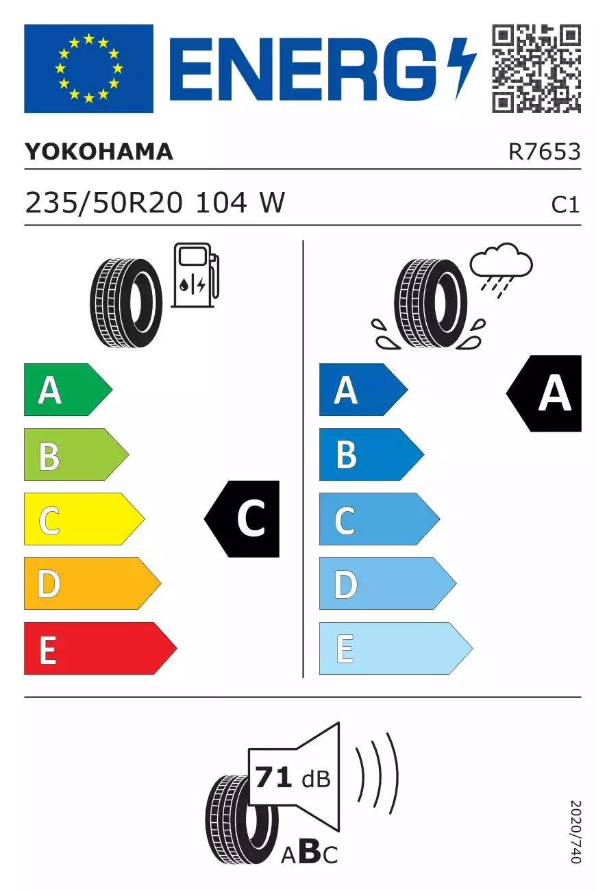 opona-yokohama-advan-db-v552-o-wymiarach-235/50R20-104W-eprel-1250310