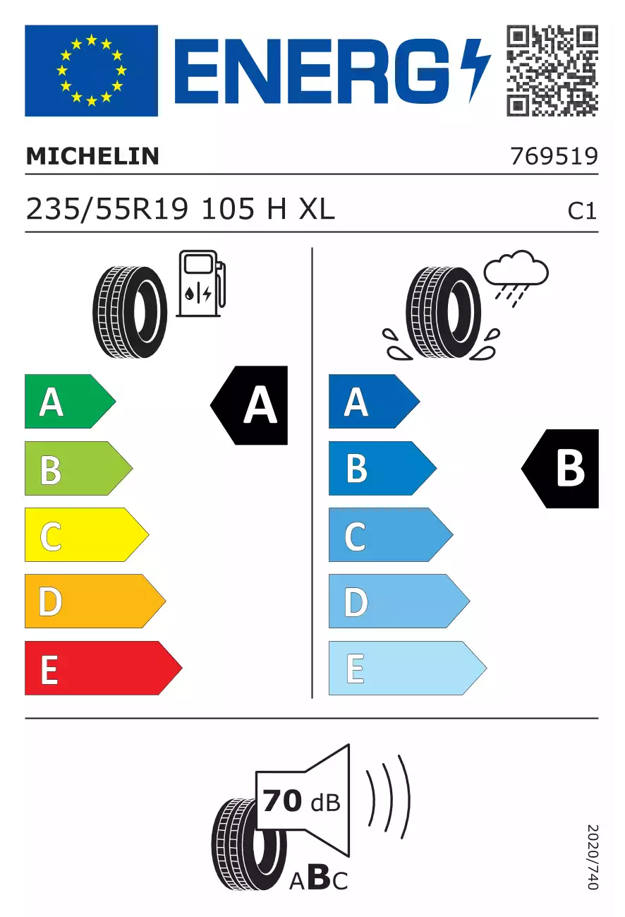 opona-michelin-e-primacy-o-wymiarach-235/55R19-105H-eprel-1321503