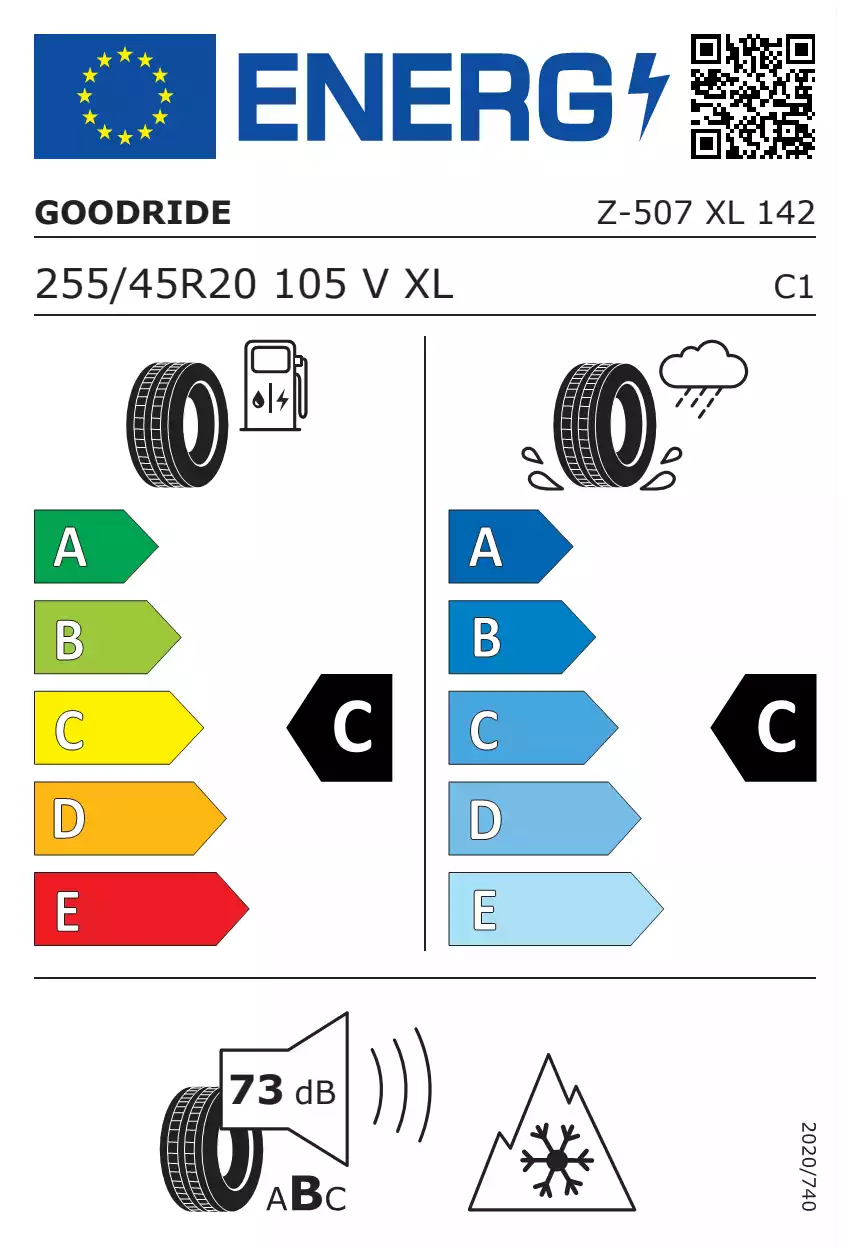 opona-goodride-zupersnow-z-507-o-wymiarach-255/45R20-105V-eprel-1365373