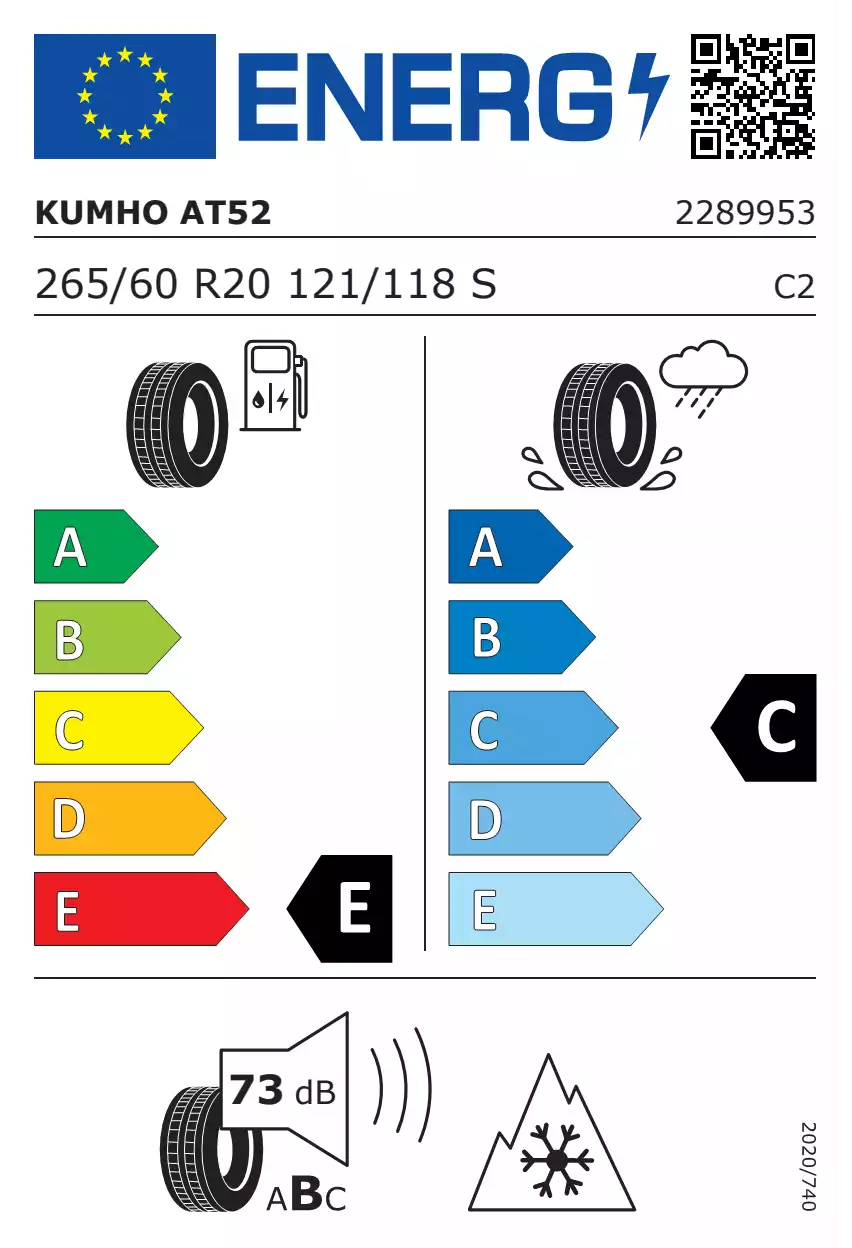 opona-kumho-road-venture-at52-o-wymiarach-265/60R20-121/118S-eprel-1438196