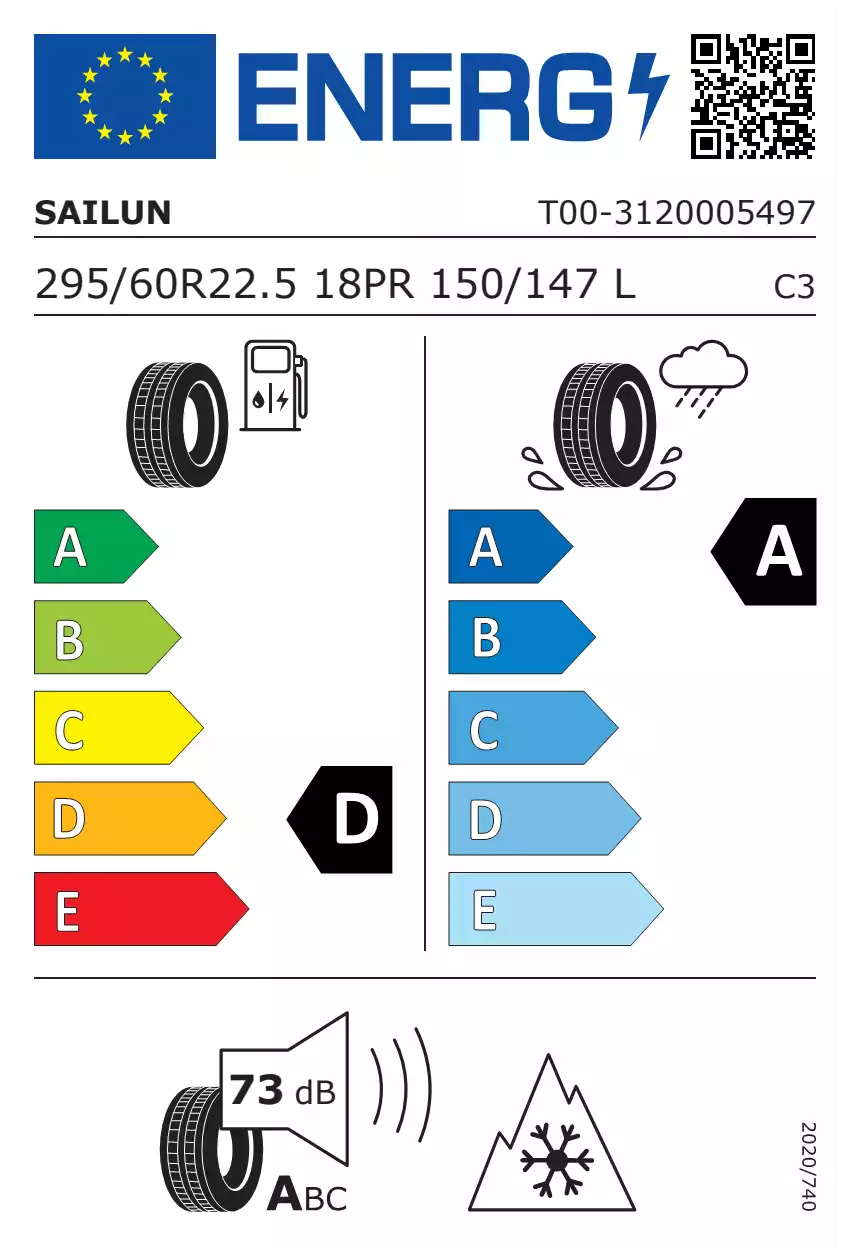 opona-sailun-sdr1-o-wymiarach-295/60R22.5-150L-eprel-1592016