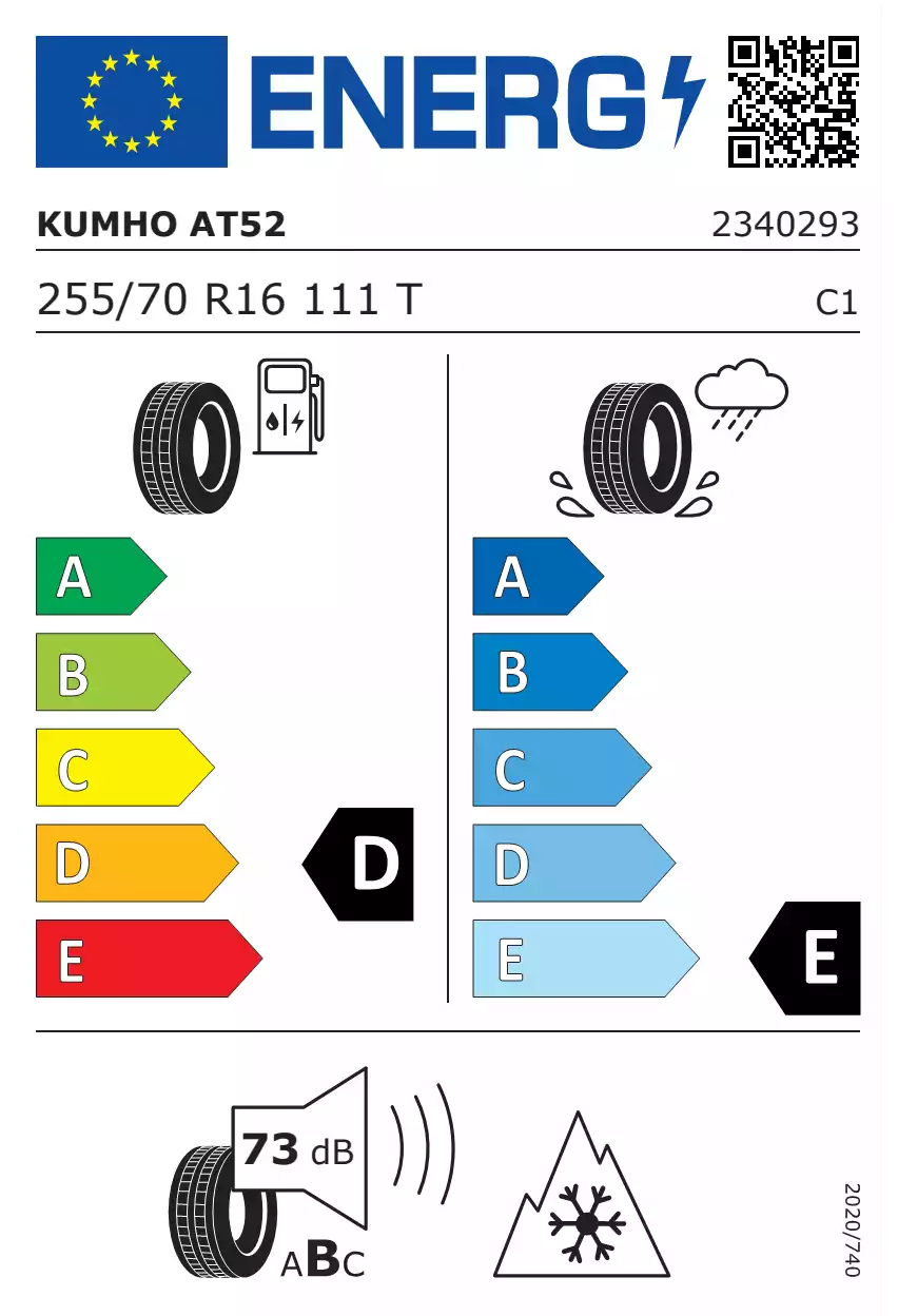 opona-kumho-road-venture-at52-o-wymiarach-255/70R16-111T-eprel-1614597