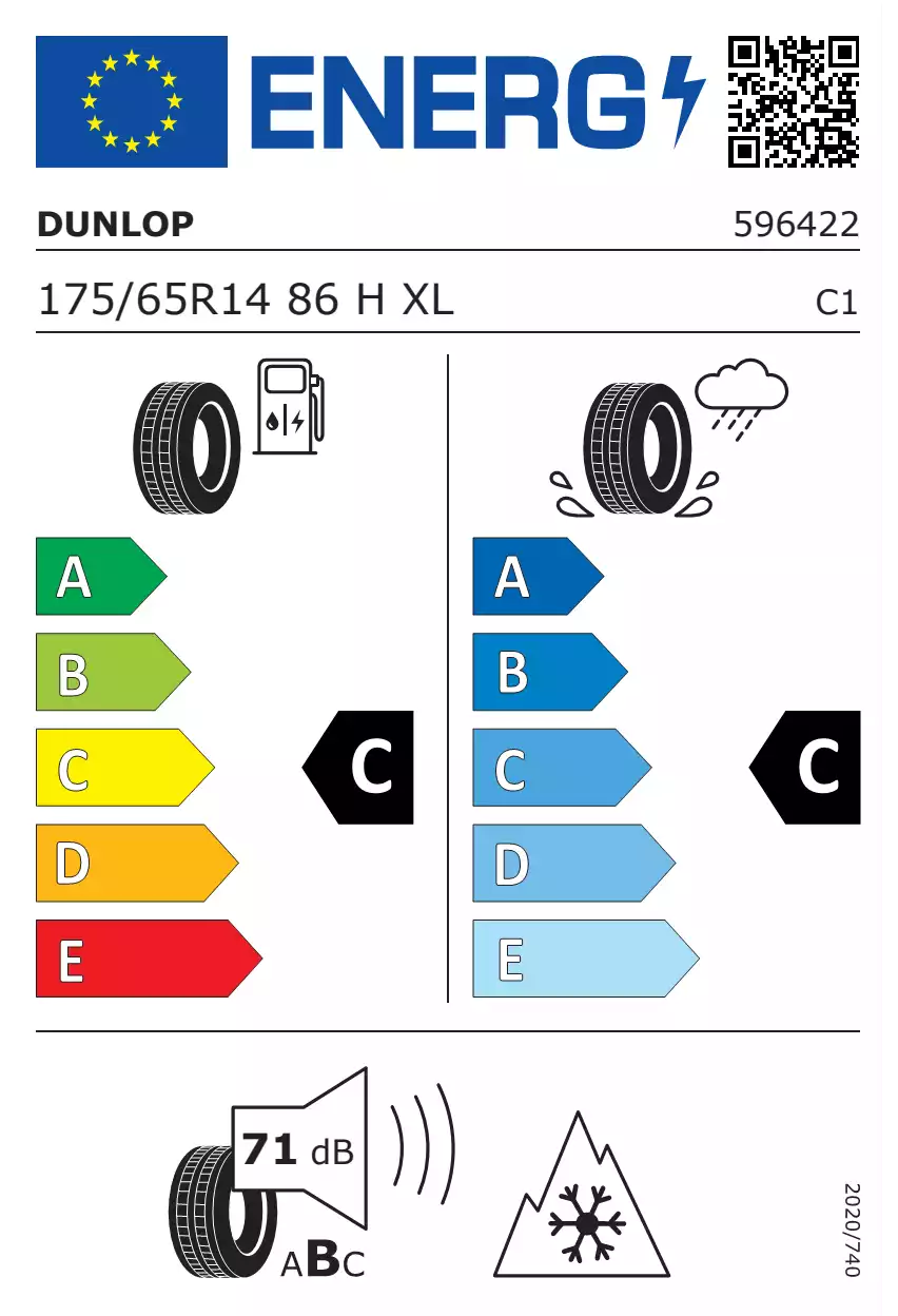 opona-dunlop-all-season-2-o-wymiarach-175/65R14-86H-eprel-1878587