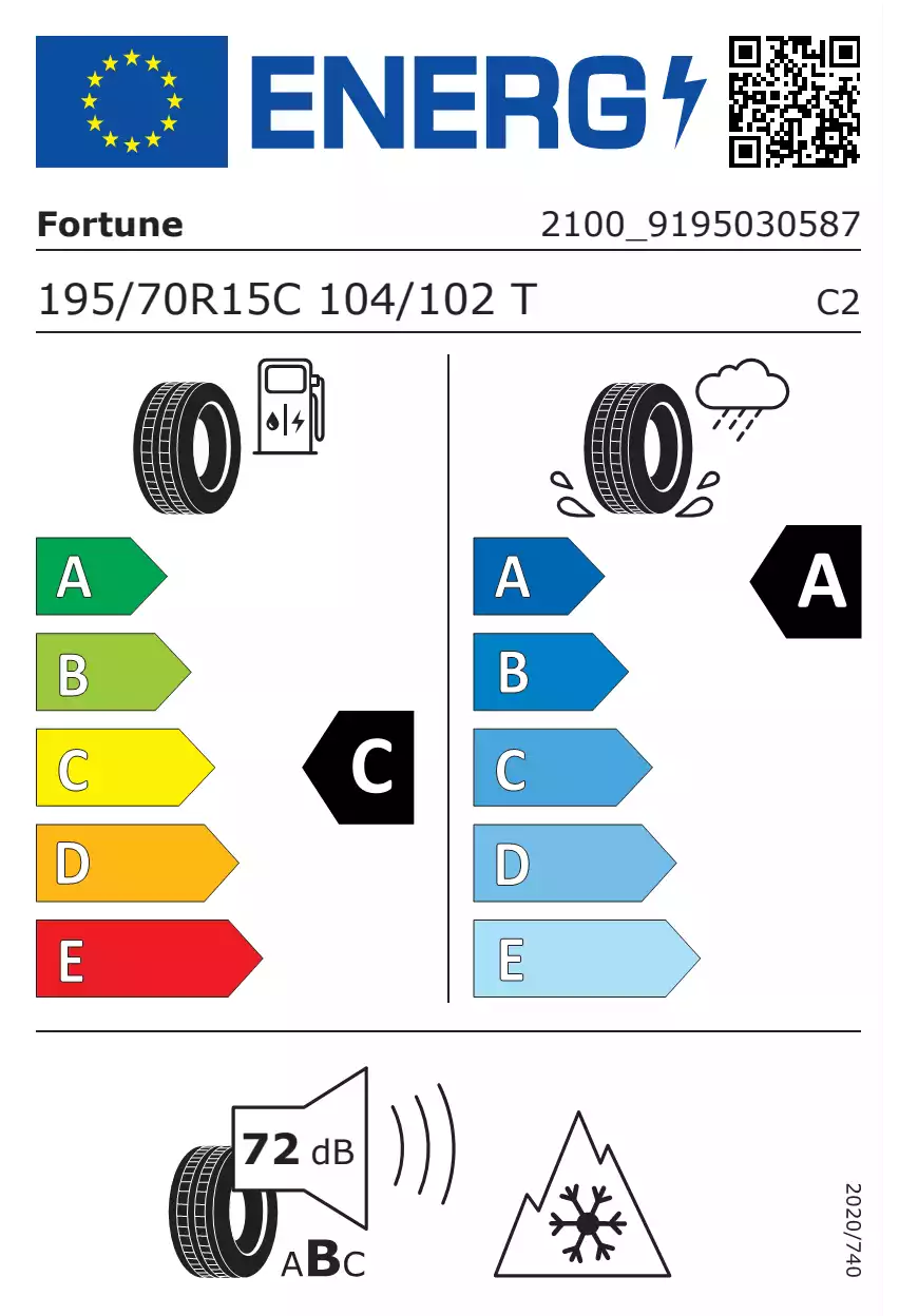 opona-fortune-travello-4s-o-wymiarach-195/70R15-104/102T-eprel-1996896