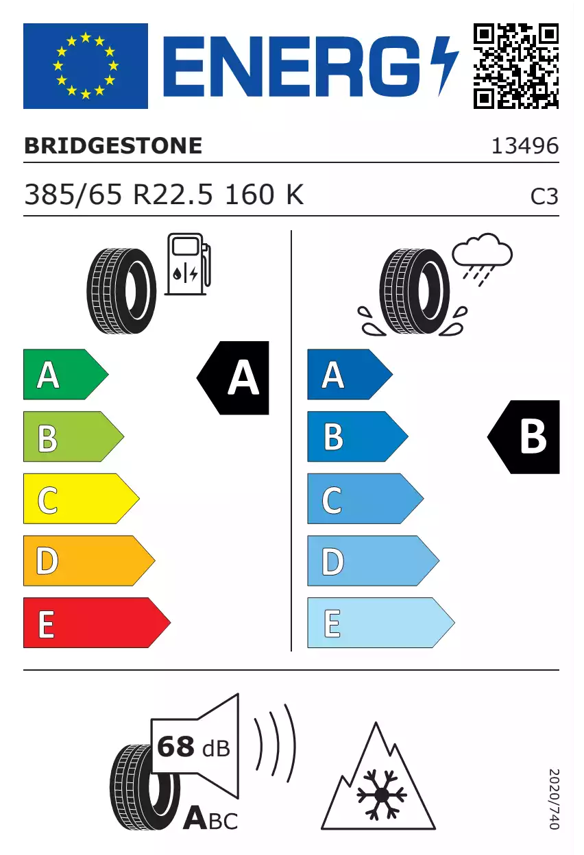 opona-bridgestone-ecopia-h-trailer-002-evo-o-wymiarach-385/65R22.5-160K-eprel-383615