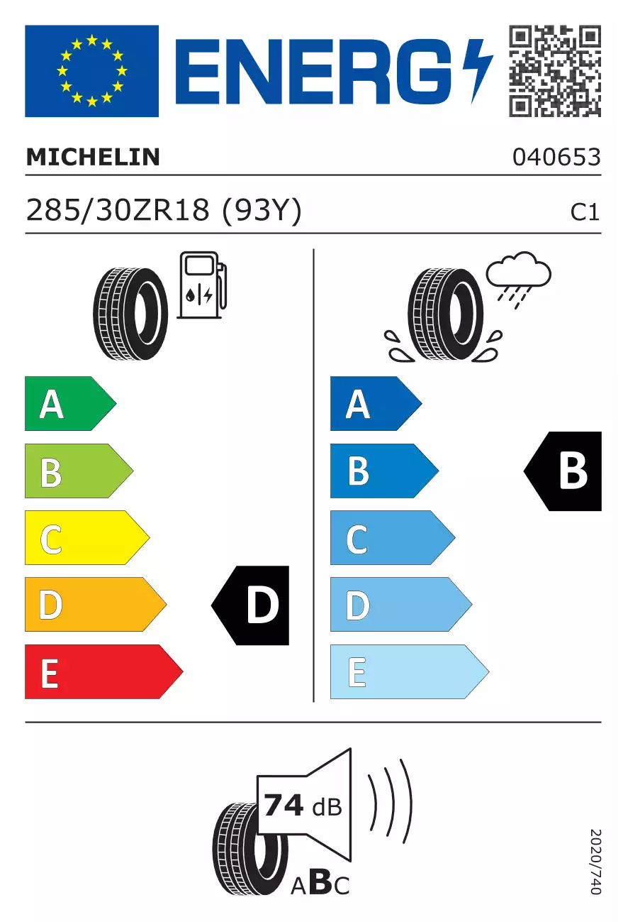 opona-michelin-pilot-sport-ps2-o-wymiarach-285/30R18-93Y-eprel-408435