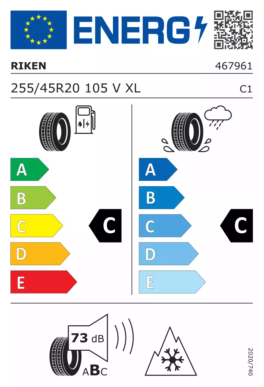 opona-riken-suv-snow-o-wymiarach-255/45R20-105V-eprel-410564