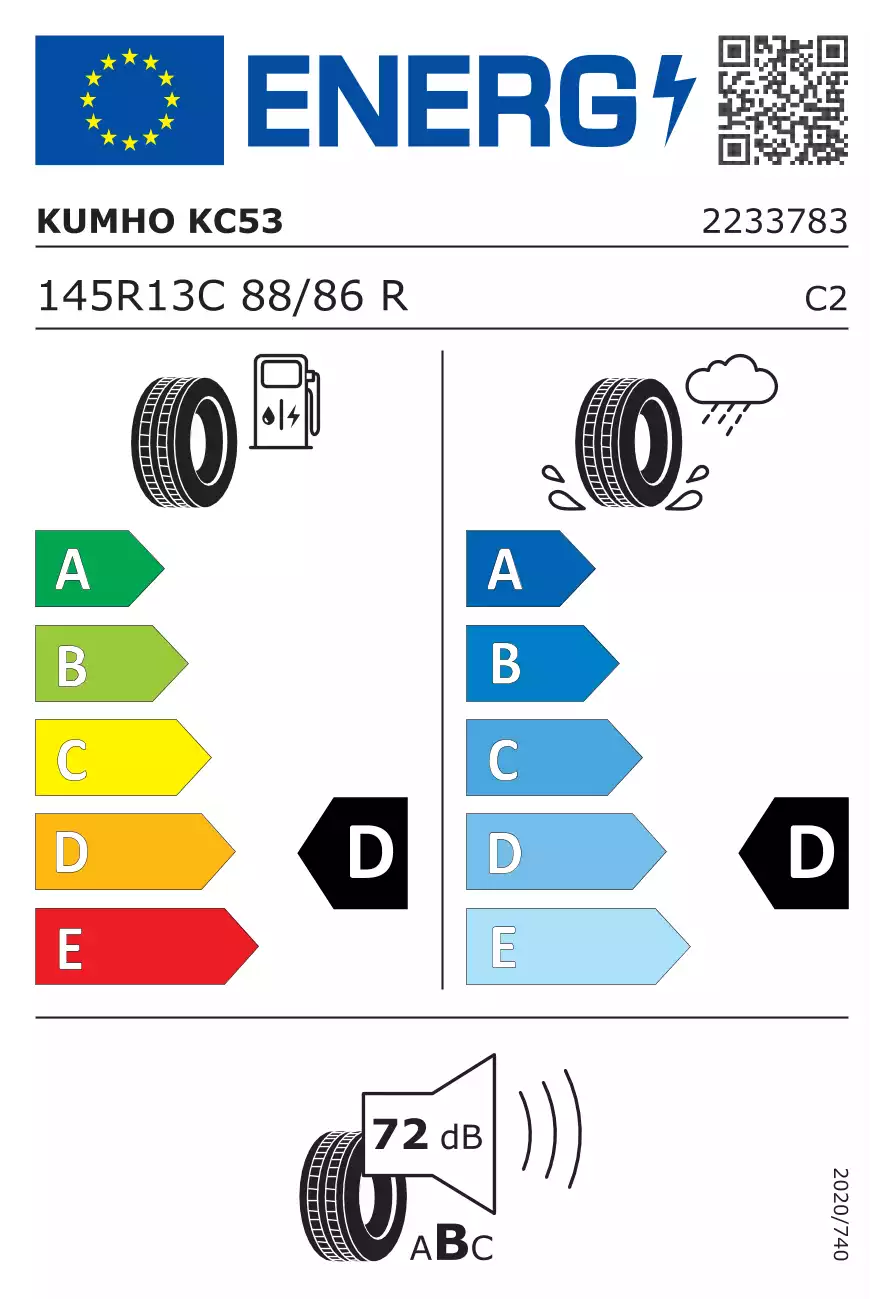 opona-kumho-portran-kc53-o-wymiarach-145/80R13-88/86R-eprel-438006