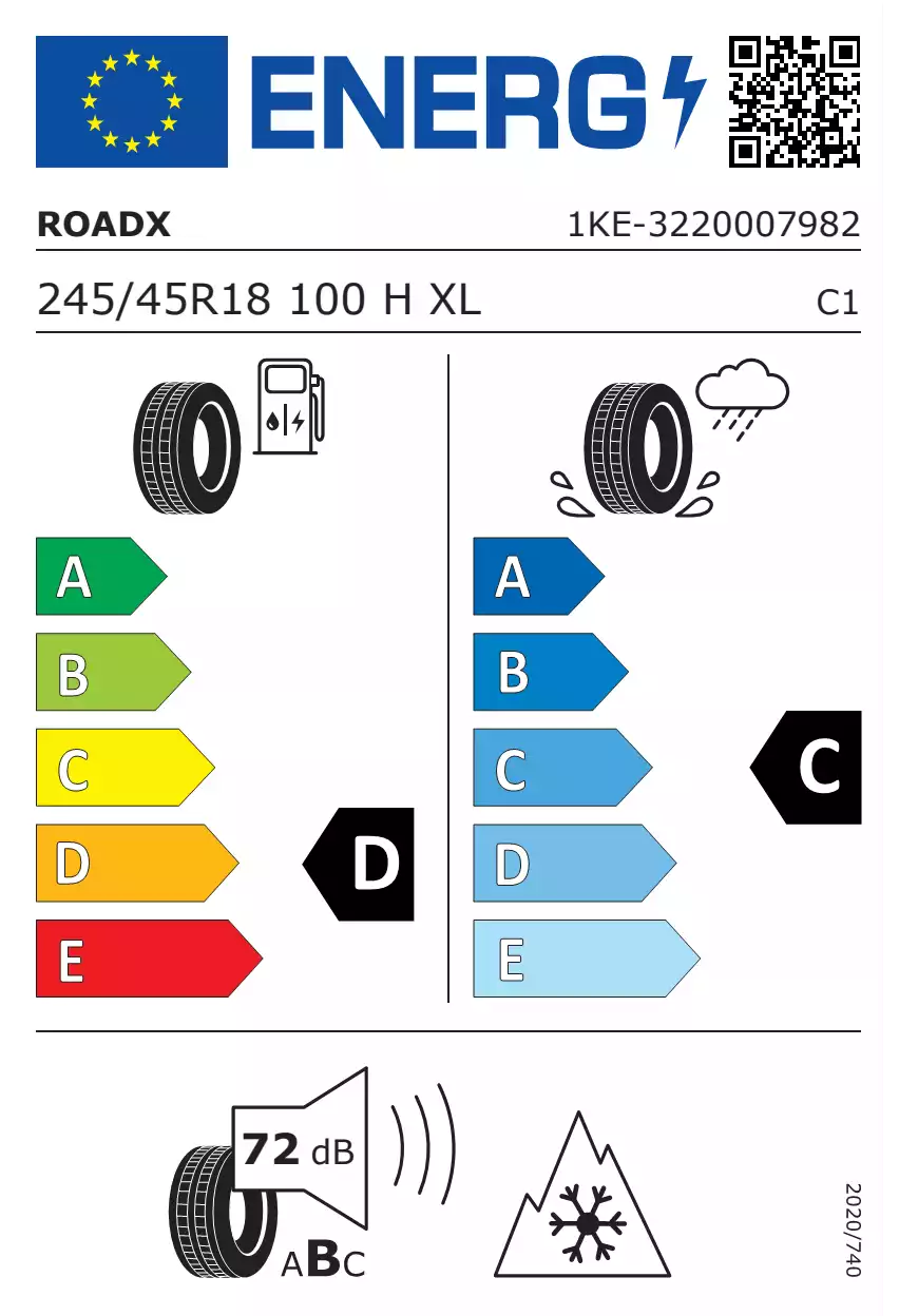 opona-roadx-rxfrost-wu01-o-wymiarach-245/45R18-100H-eprel-443037