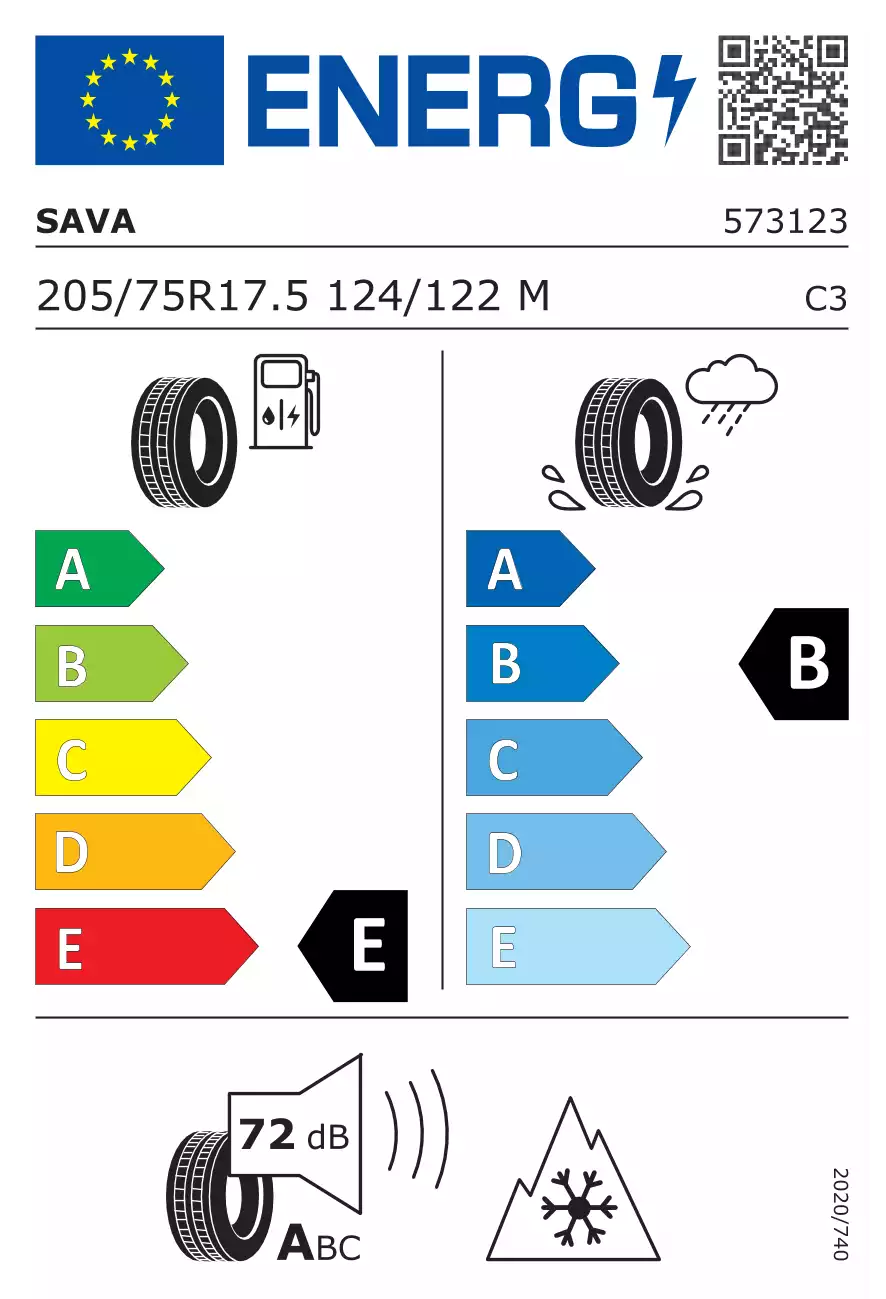 opona-sava-orjak-4-o-wymiarach-205/75R17.5-124/122M-eprel-530683