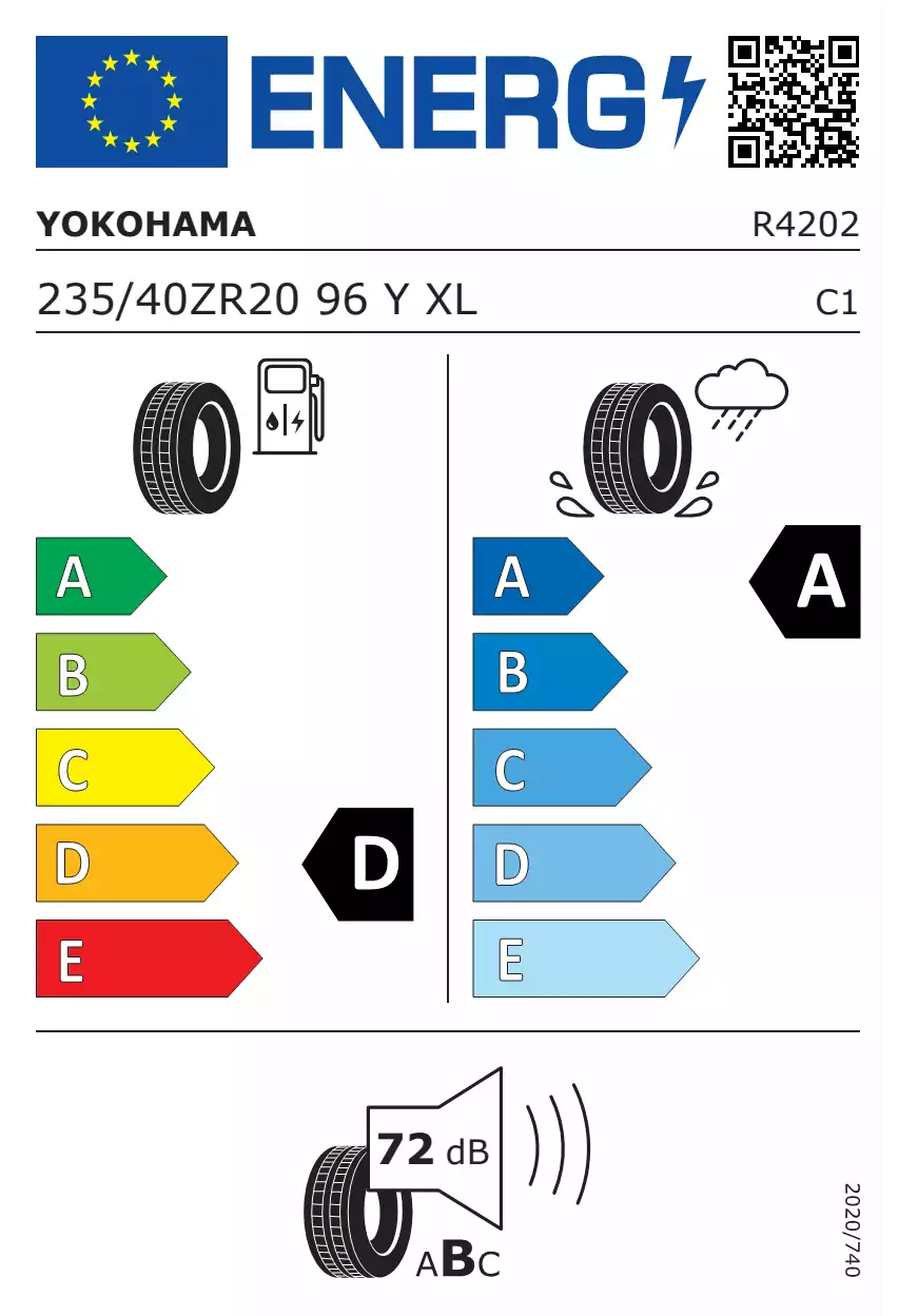 opona-yokohama-advan-sport-v105-o-wymiarach-235/40R20-96Y-eprel-630831